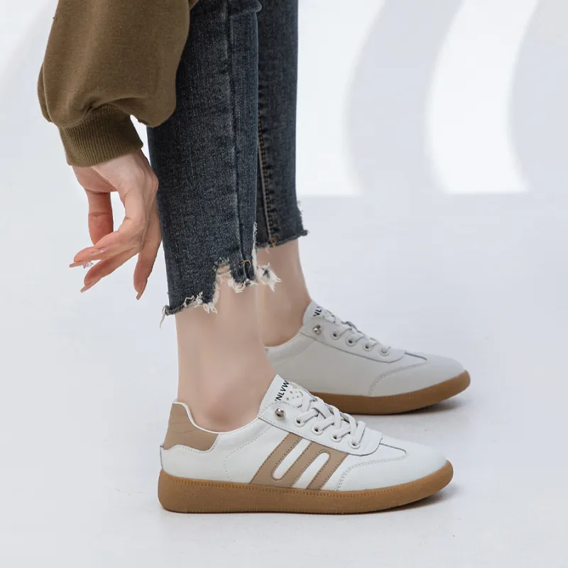 JNLVWA Anti-Slip Wear-Resistant Lightweight Breathable Low-Top Skateboard Shoes Women's-10