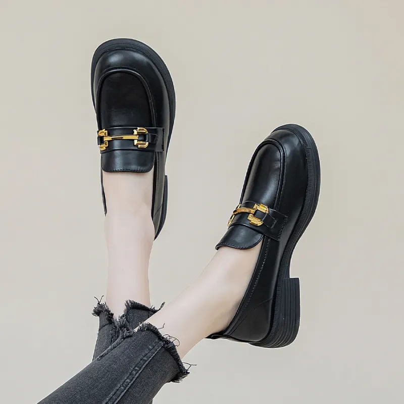 JNLVWA Loafers Women's Black/Beige-2