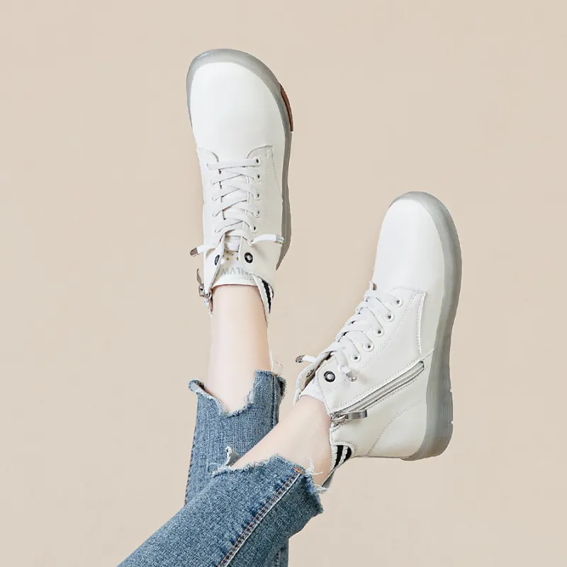 JNLVWA Ankle Boots Women's Beige Black/Beige Gray-2