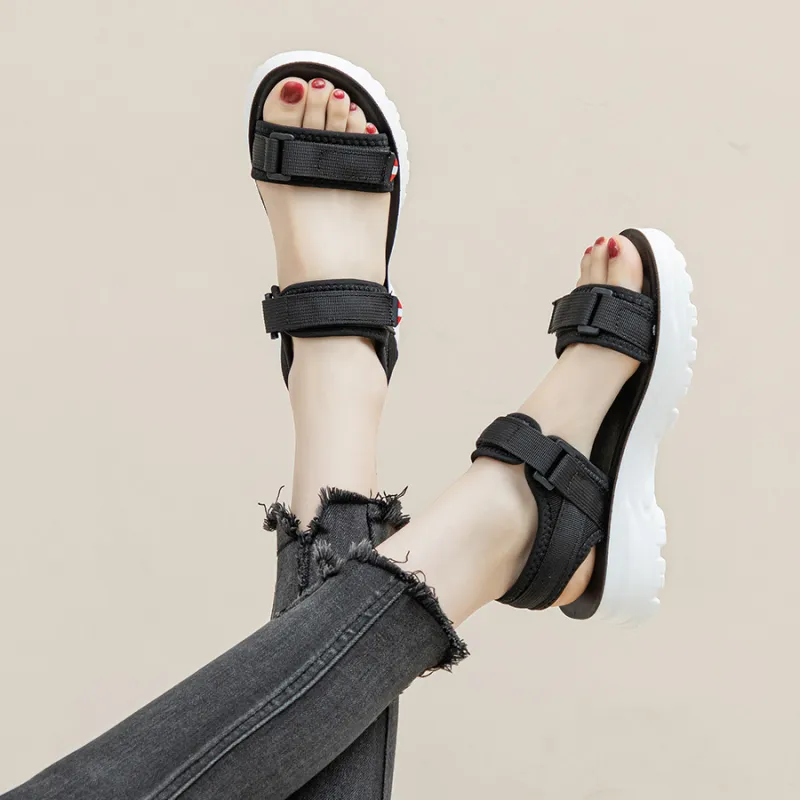 JNLVWA Beach Sandals Women's Beige/Black-9