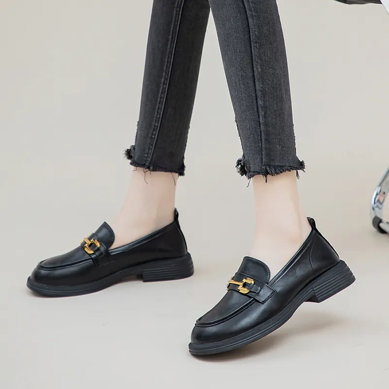 JNLVWA Loafers Women's Black/Beige-3