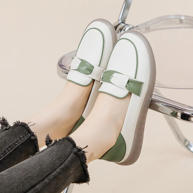 JNLVWA Loafers Women's Green/Black/Beige-18