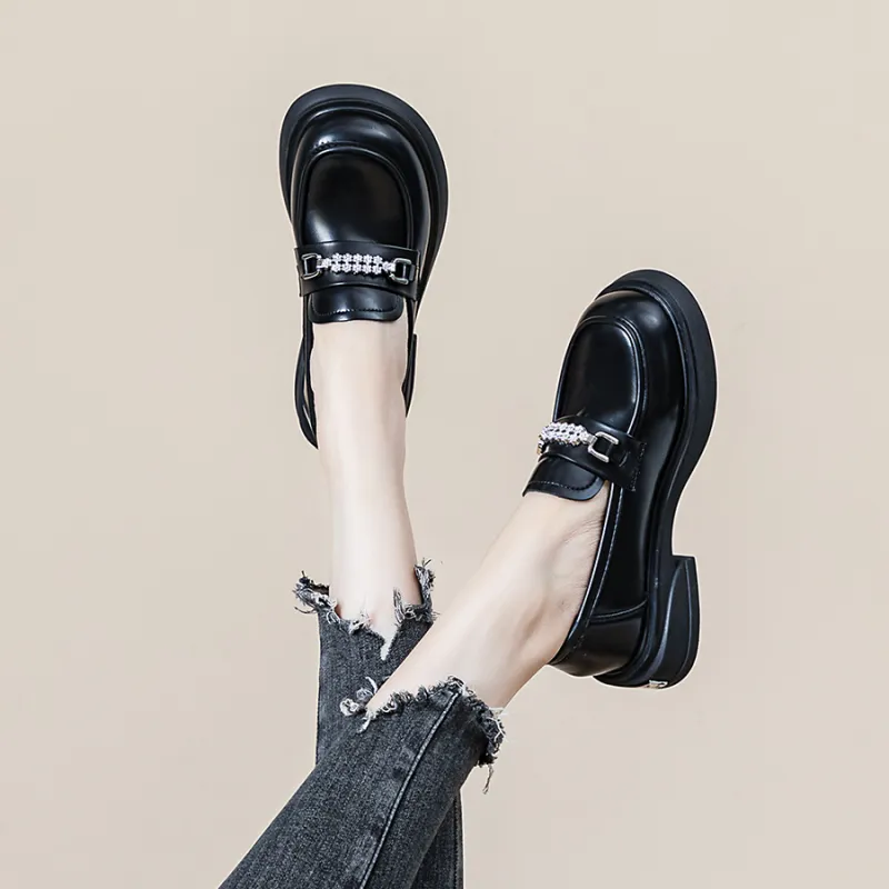JNLVWA Loafers Women's Black-4