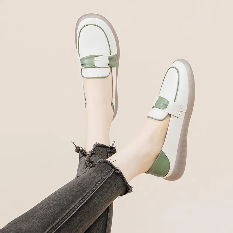 JNLVWA Loafers Women's Green/Black/Beige-19