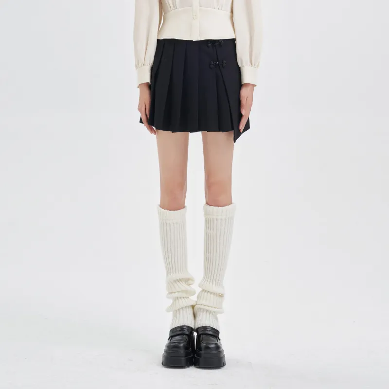 JESSYLINE Casual Short Skirts Women's Black-3