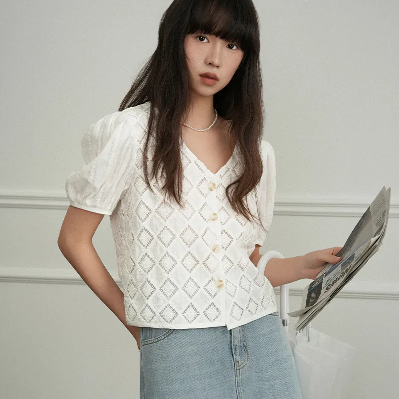 JESSYLINE Shirts Women's White-3