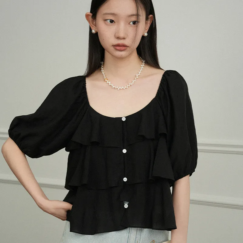 JESSYLINE Shirts Women's Black-3