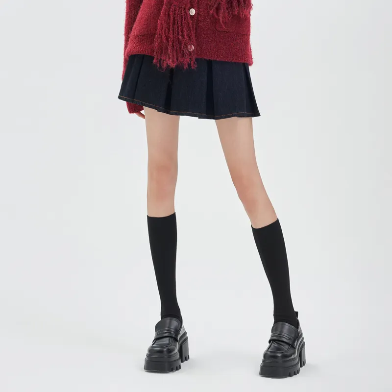JESSYLINE Casual Short Skirts Women's Denim Blue-2