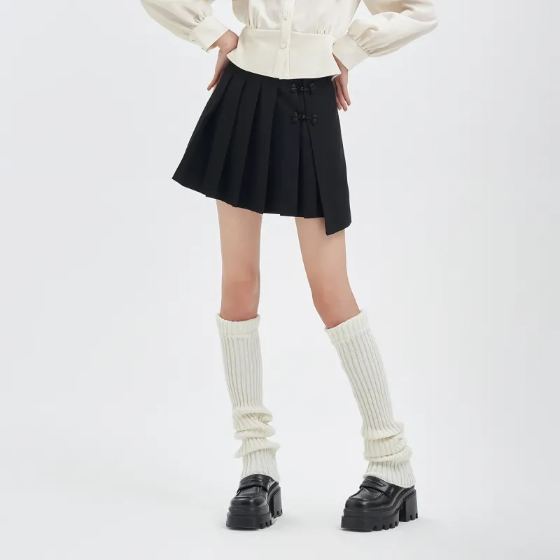 JESSYLINE Casual Short Skirts Women's Black-2