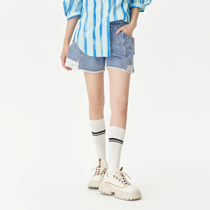 JESSYLINE Denim Shorts Women's Blue-2