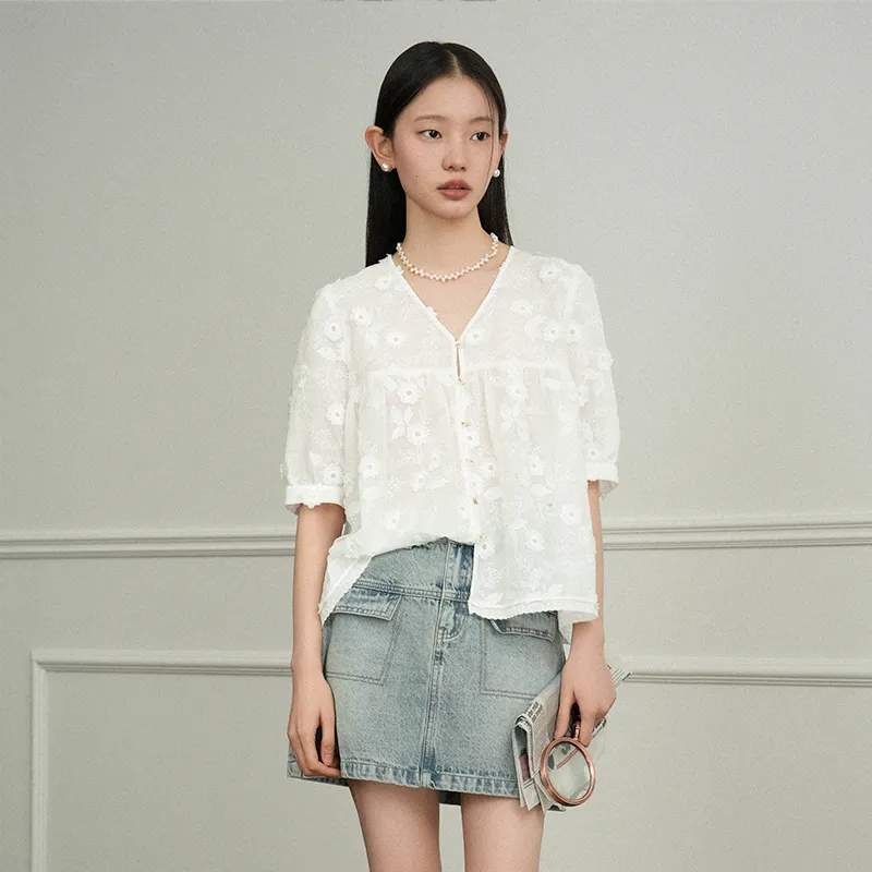 JESSYLINE Shirts Women's White-3
