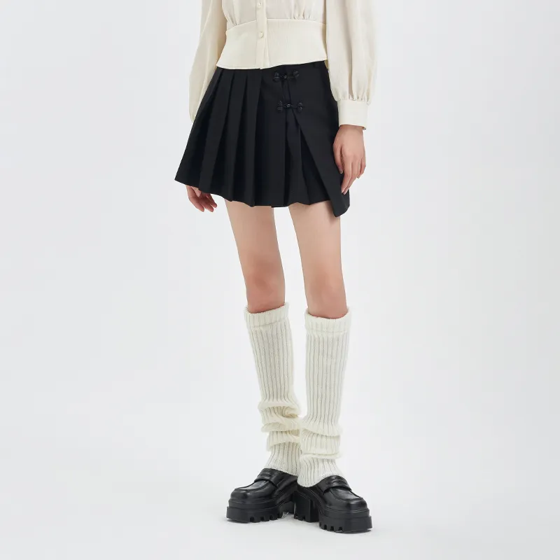 JESSYLINE Casual Short Skirts Women's Black-1
