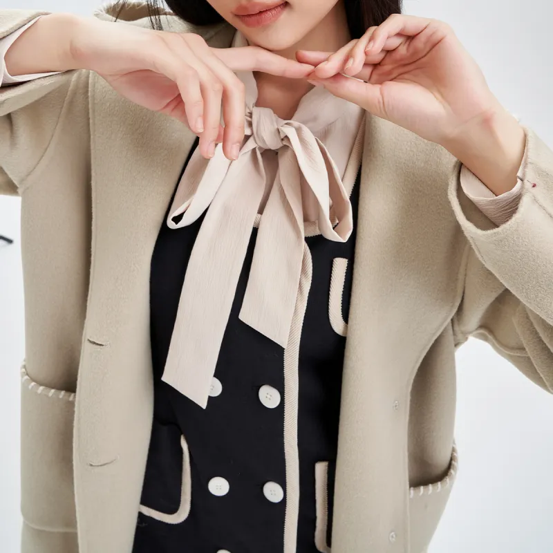 JESSYLINE Coat Women's Beige Yellow-3