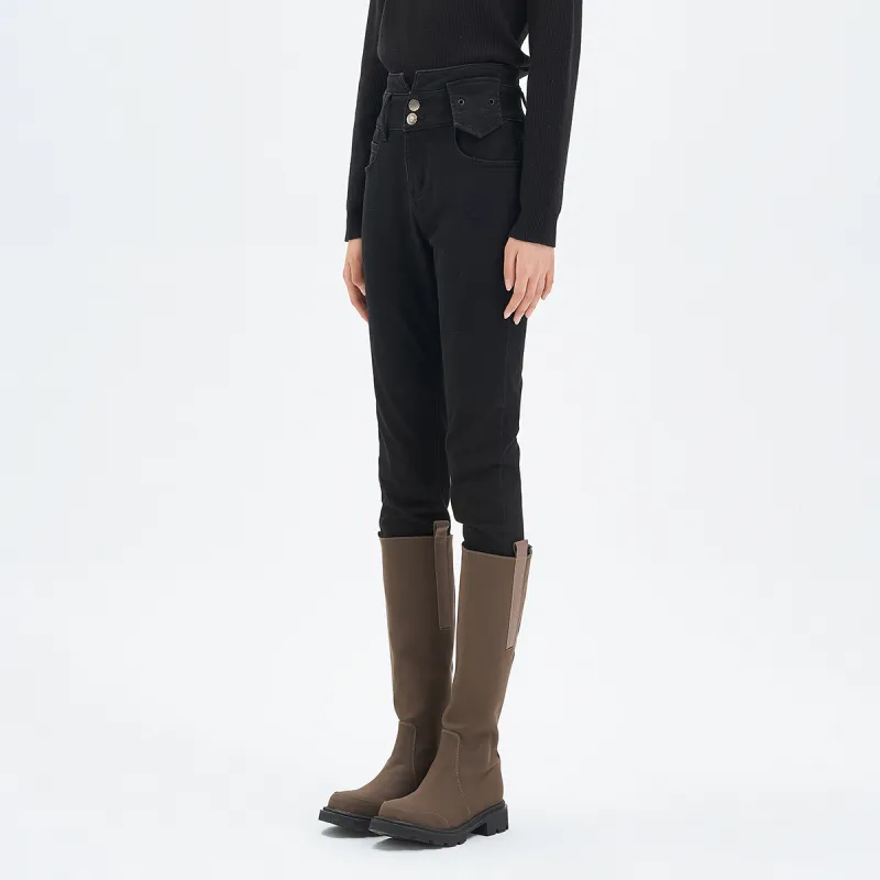 JESSYLINE Jeans Women's Black-3