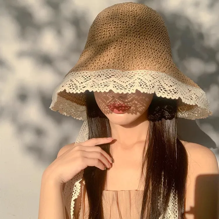 BOOLFEN Polyester Bucket Hats Women's-1