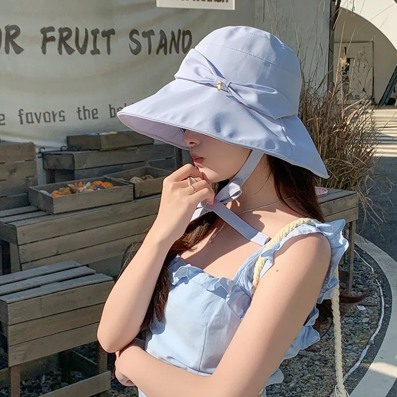 BOOLFEN Ice Silk Bucket Hats Women's-5