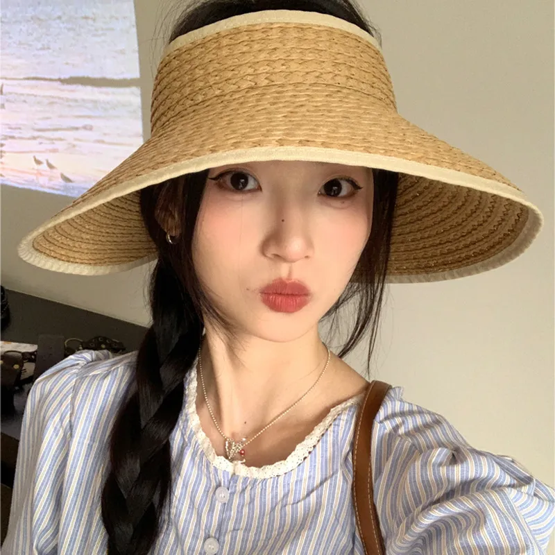 BOOLFEN Straw Woven Sun Hat Women's-3