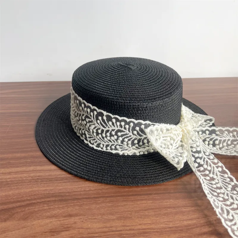 BOOLFEN Straw Woven Bucket Hats Women's-2