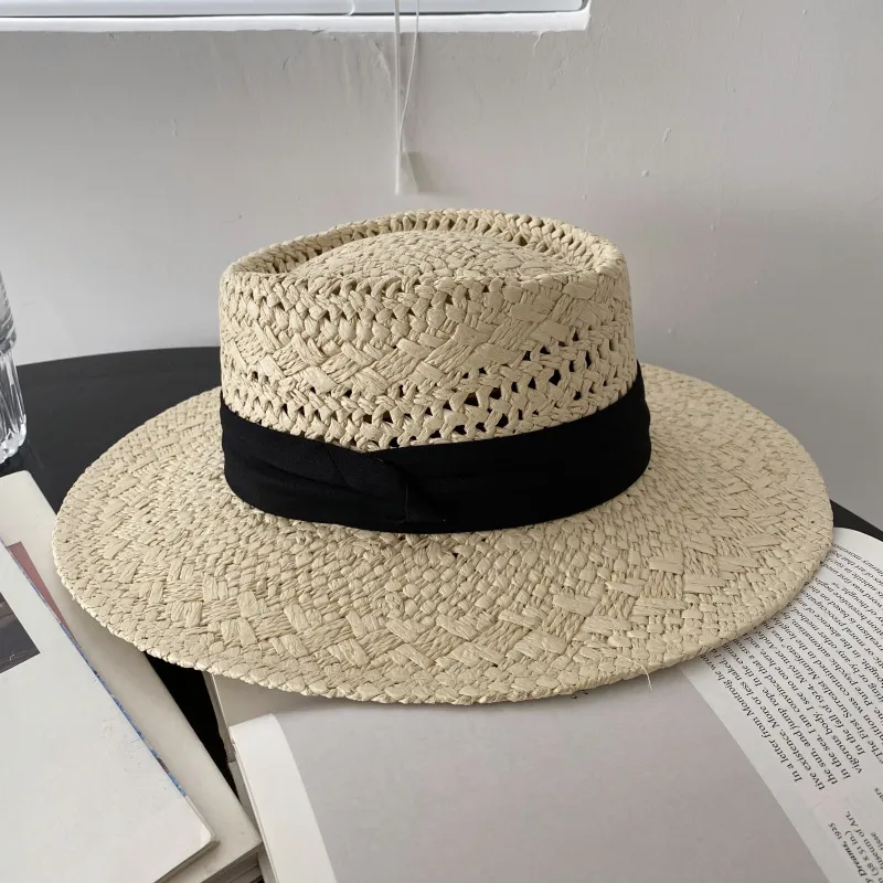 BOOLFEN Straw Woven Bucket Hats Women's-1