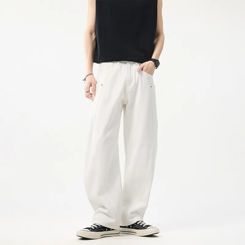ZRZV Jeans Unisex White-6