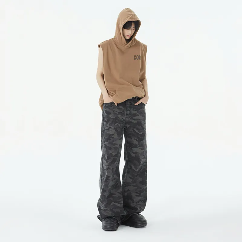 PAINT STAIN Casual Pants Unisex Camouflage-3