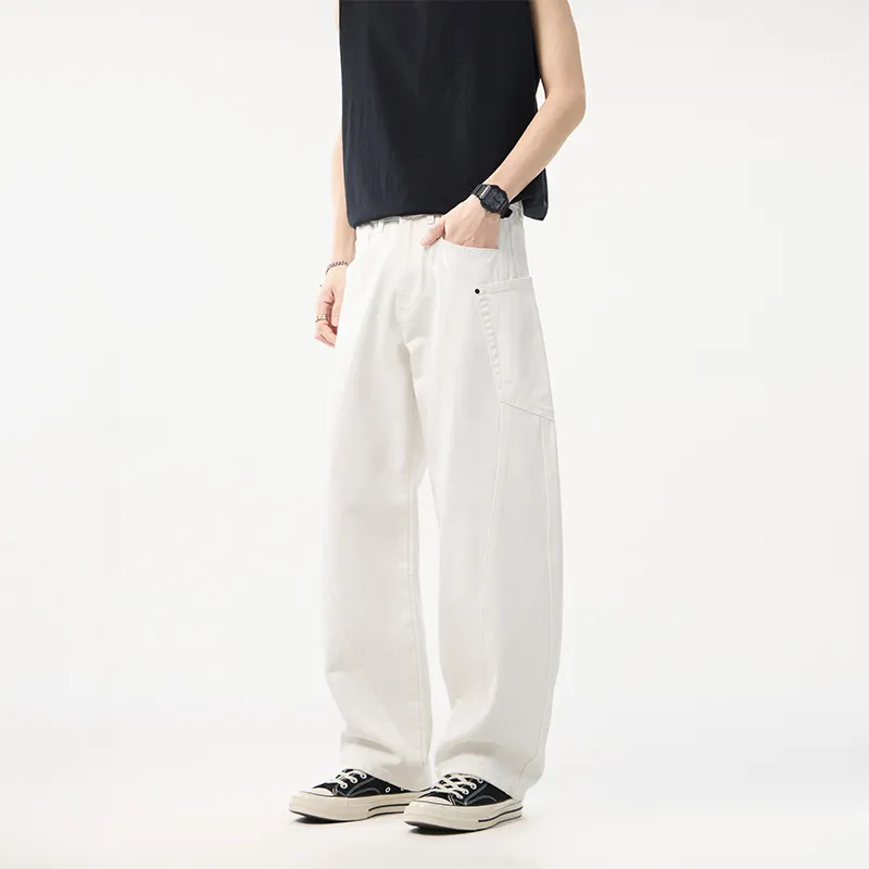 ZRZV Jeans Unisex White-3