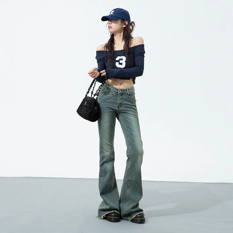 TLONELY1 Jeans Women's Vintage Distressed Millennium Blue-3