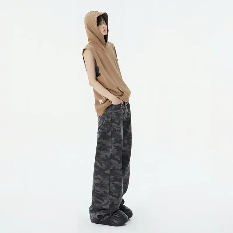 PAINT STAIN Casual Pants Unisex Camouflage-4