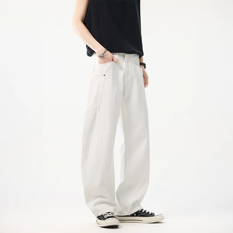 ZRZV Jeans Unisex White-4