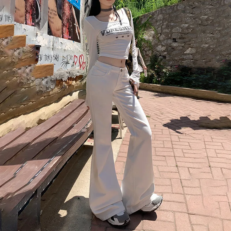 FOREVER 21 Jeans Women's Pure White Color-117