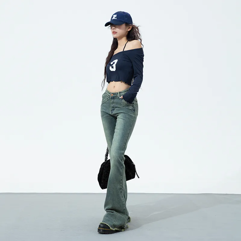 TLONELY1 Jeans Women's Vintage Distressed Millennium Blue-13