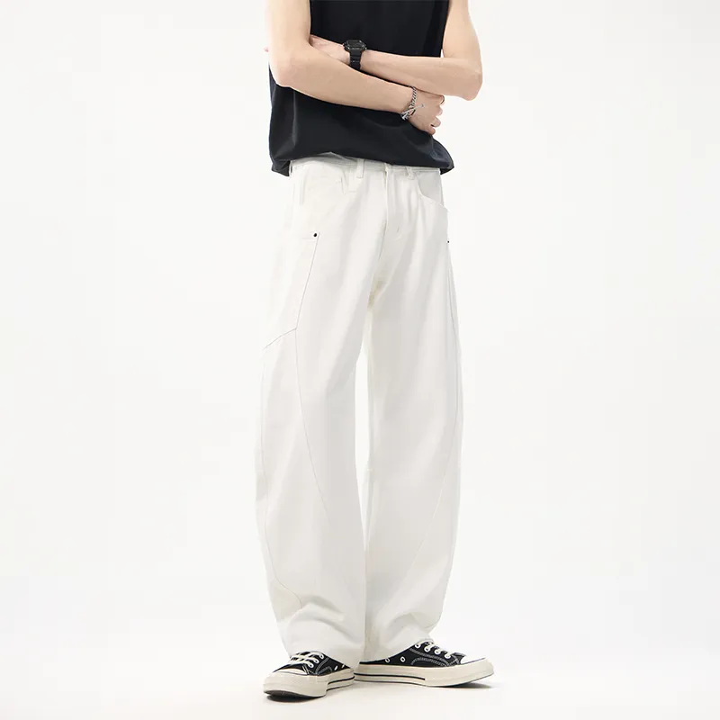 ZRZV Jeans Unisex White-5