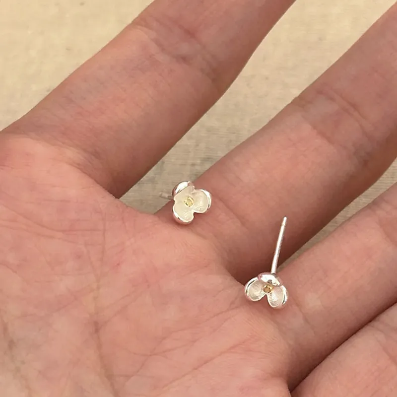 Supreme Love S925 Silver Stud Earrings Women's-3