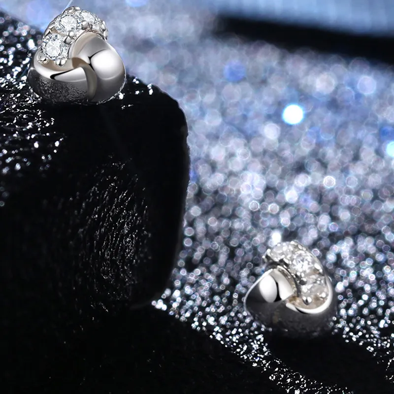 Supreme Love S925 Silver Stud Earrings Women's-2