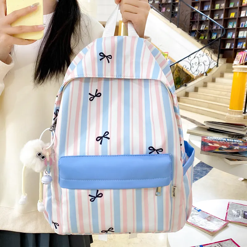 Moonshine Nylon Backpack Women's Blue/Purple/Orange/Yellow-1