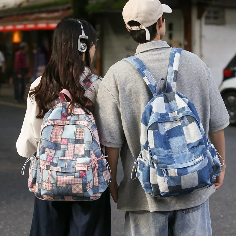 Moonshine Canvas Student Backpack Travel Bag Laptop Bag-6