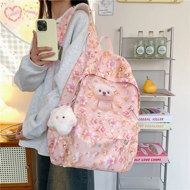 Moonshine Oxford Backpack Unisex Pink/Blue/Purple/Yellow-1