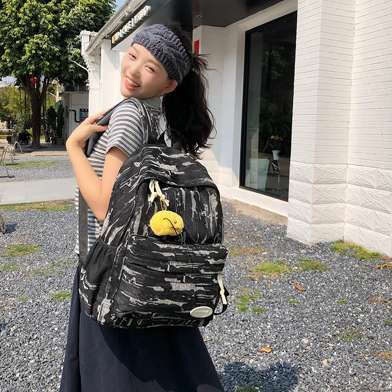 Moonshine Nylon Backpack Unisex Black/Blue/Dark Blue-2