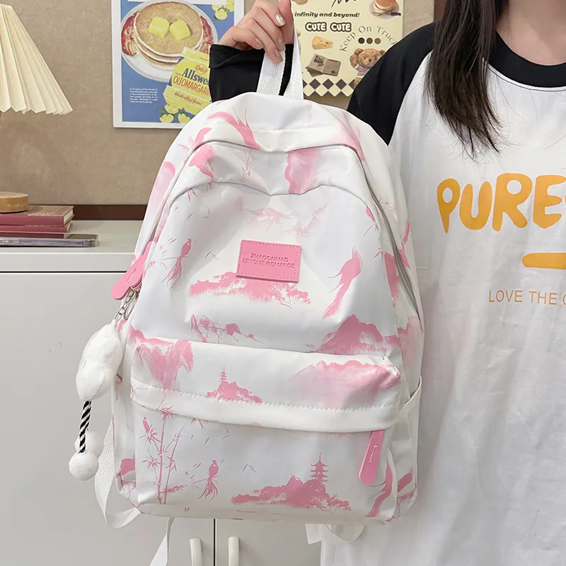 Moonshine Nylon Backpacks Unisex Multicolor-10