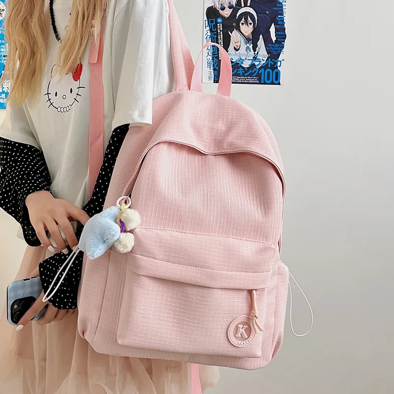 Moonshine Oxford Backpack Unisex Black/White/Pink/Yellow/Blue/Green-9