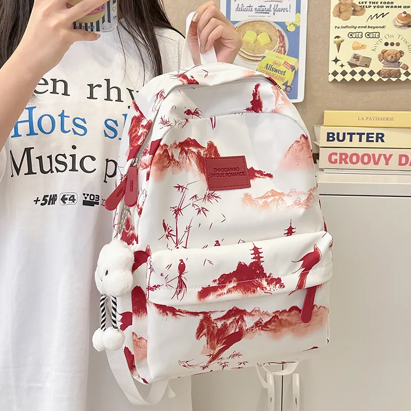 Moonshine Nylon Backpacks Unisex Multicolor-13
