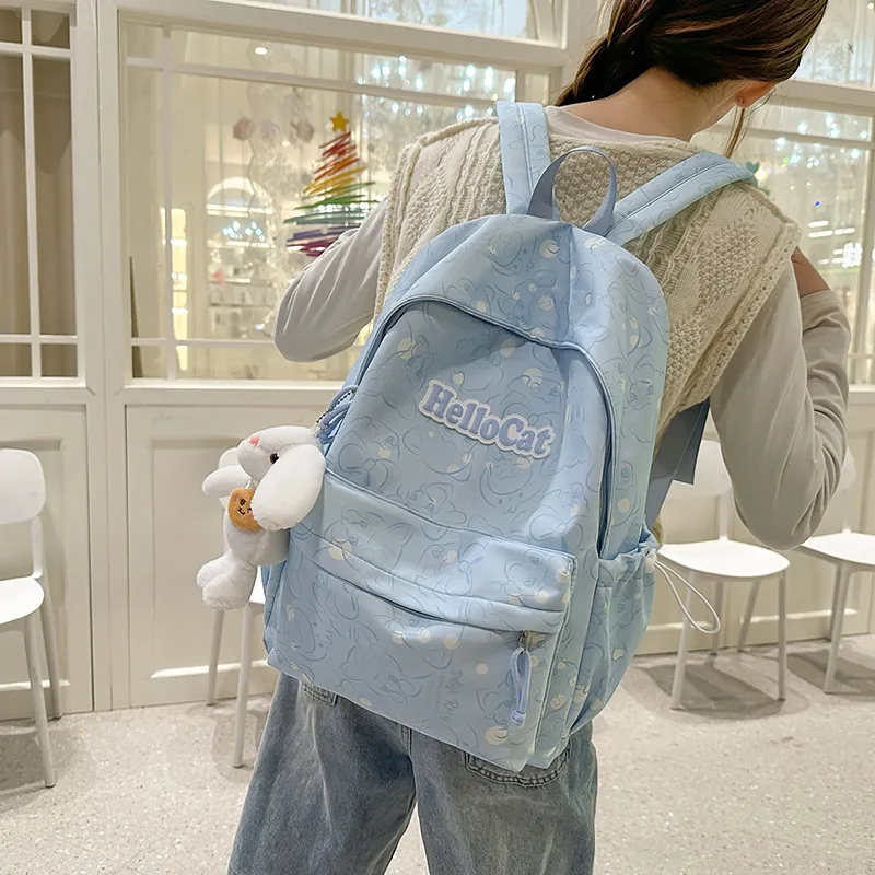 Moonshine Nylon Backpack Tubas Unisex Black/Pink/Purple/Blue/Green-8