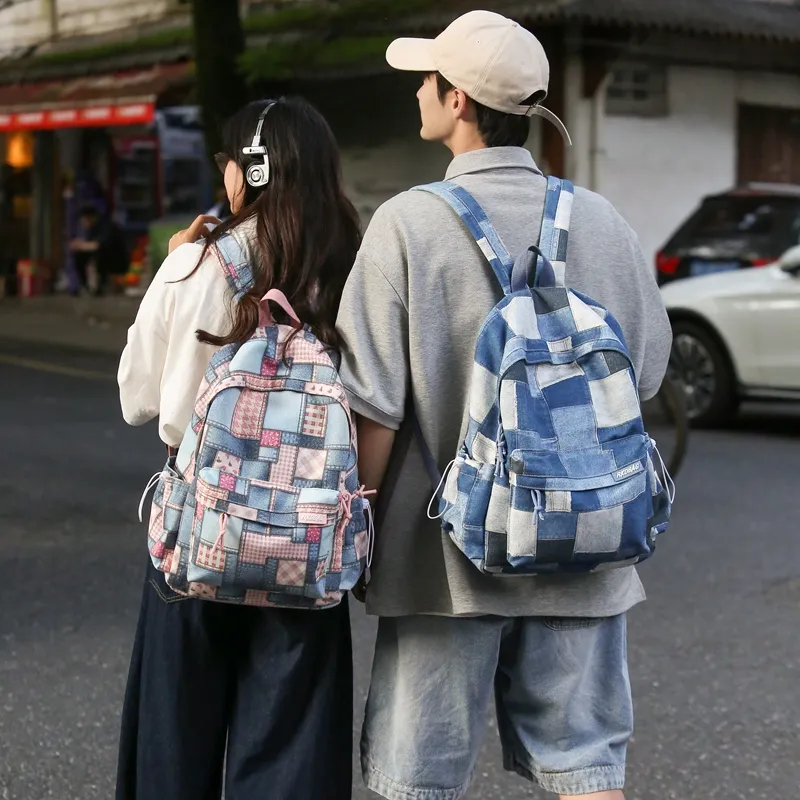 Moonshine Canvas Student Backpack Travel Bag Laptop Bag-7