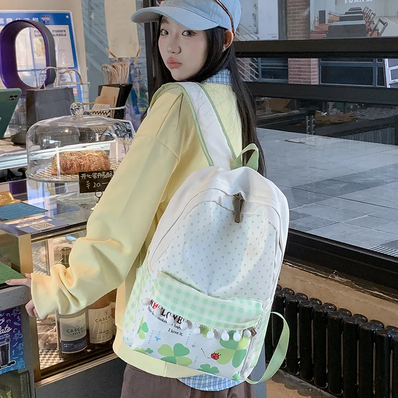 Moonshine Oxford Backpack Unisex White-2