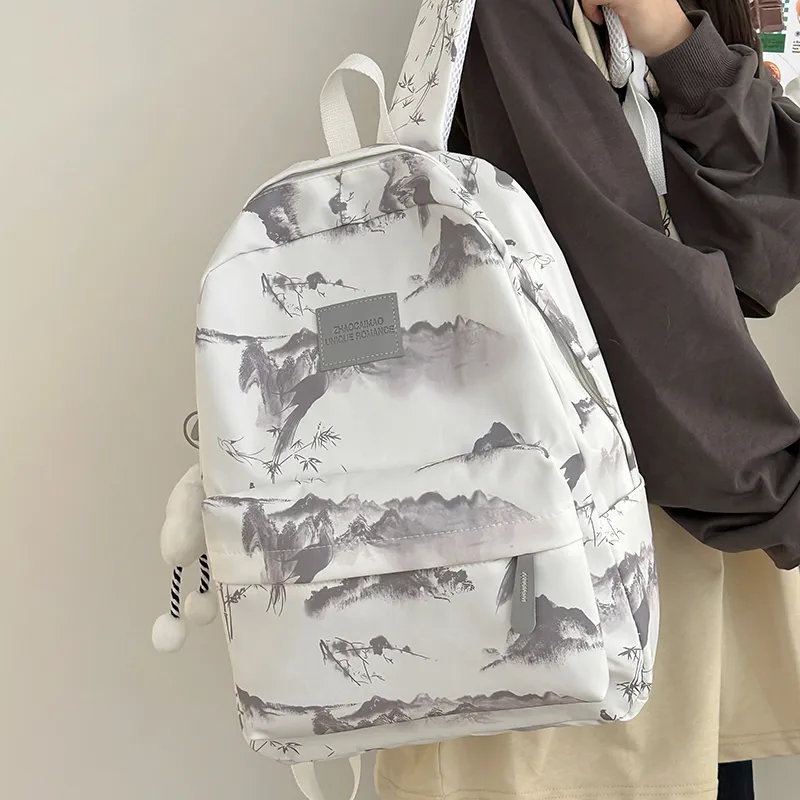Moonshine Nylon Backpacks Unisex Multicolor-6