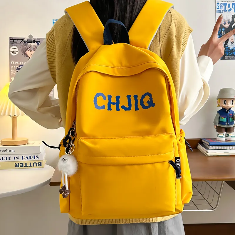 Moonshine Nylon Backpack Unisex Blue/Red/Black/Yellow-12