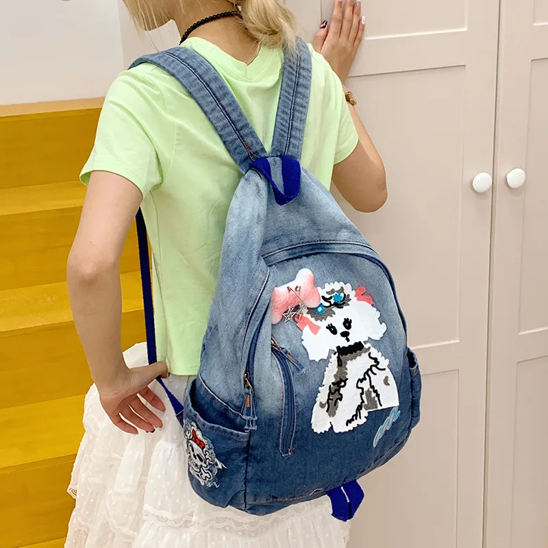 Moonshine Fabric Backpack Unisex Multicolor-5