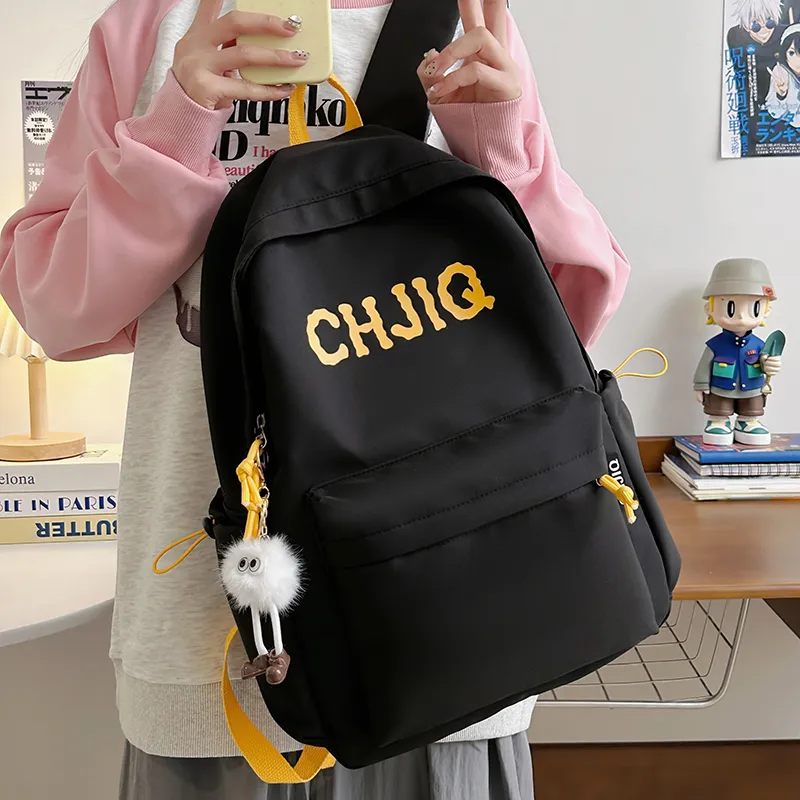 Moonshine Nylon Backpack Unisex Blue/Red/Black/Yellow-9