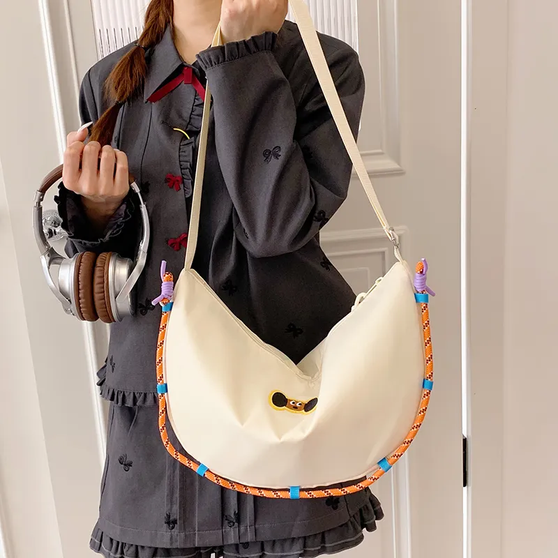 Moonshine Nylon Fabric Dumpling Bag, Crossbody Bag, Shoulder Bag Women's Multicolor-2