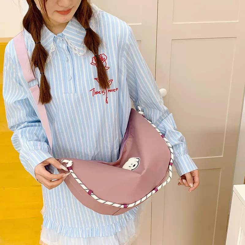 Moonshine Nylon Fabric Dumpling Bag, Crossbody Bag, Shoulder Bag Women's Multicolor-6